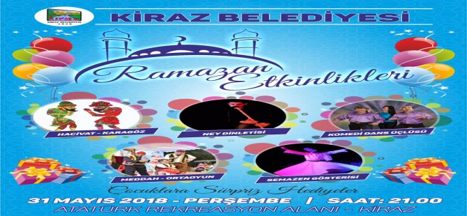 Kiraz’da Ramazan Etkinliği Başlıyor