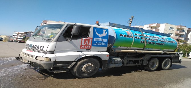 Aliağa Belediyesi Hijyen Çalışmalarına Ara Vermiyor