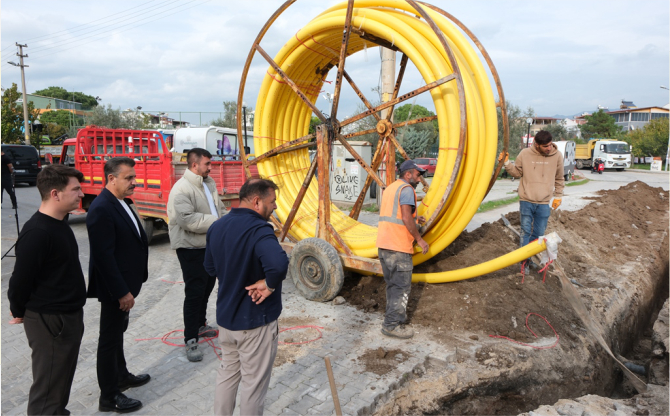 Dikili'de Doğal Gaz Çalışmalarında 4. Etap Başladı
