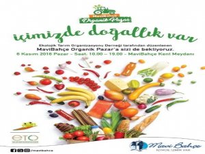 Mavibahçe’de Organik Pazar Kurulacak